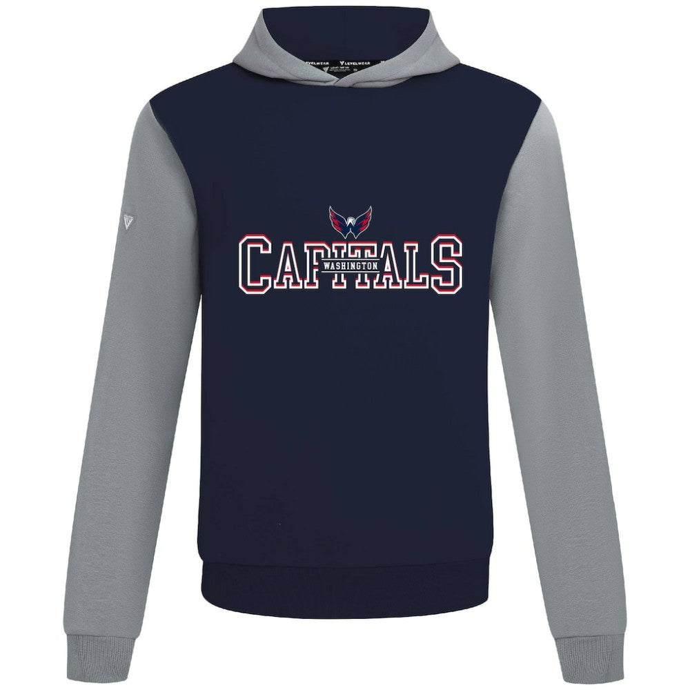 Washington Capitals Levelwear Ultimate Journey Pullover Hoodie - Navy/Gray | NHL discount