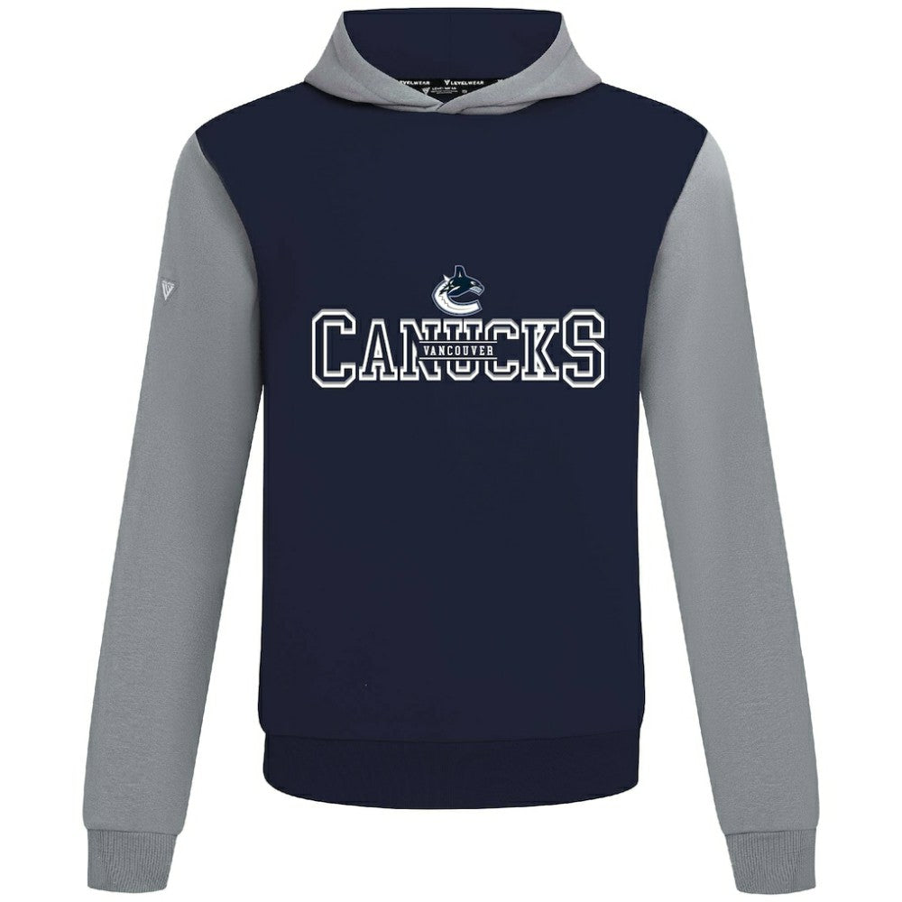 Vancouver Canucks Levelwear Ultimate Journey Pullover Hoodie - Navy/Gray | NHL sale