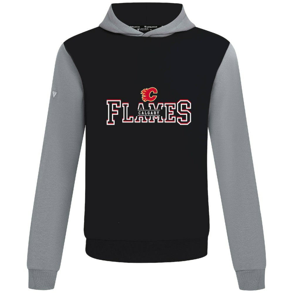 Calgary Flames Levelwear Ultimate Journey Pullover Hoodie - Black/Gray | NHL discount