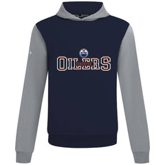 Edmonton Oilers Levelwear Ultimate Journey Pullover Hoodie - Navy/Gray | NHL on sale