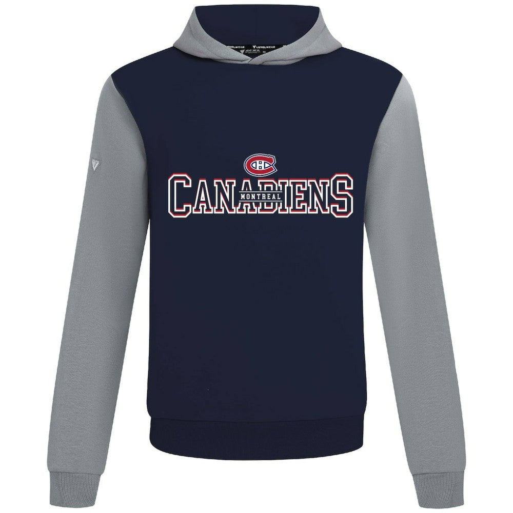Montreal Canadiens Levelwear Ultimate Journey Pullover Hoodie - Navy/Gray | NHL Clearance