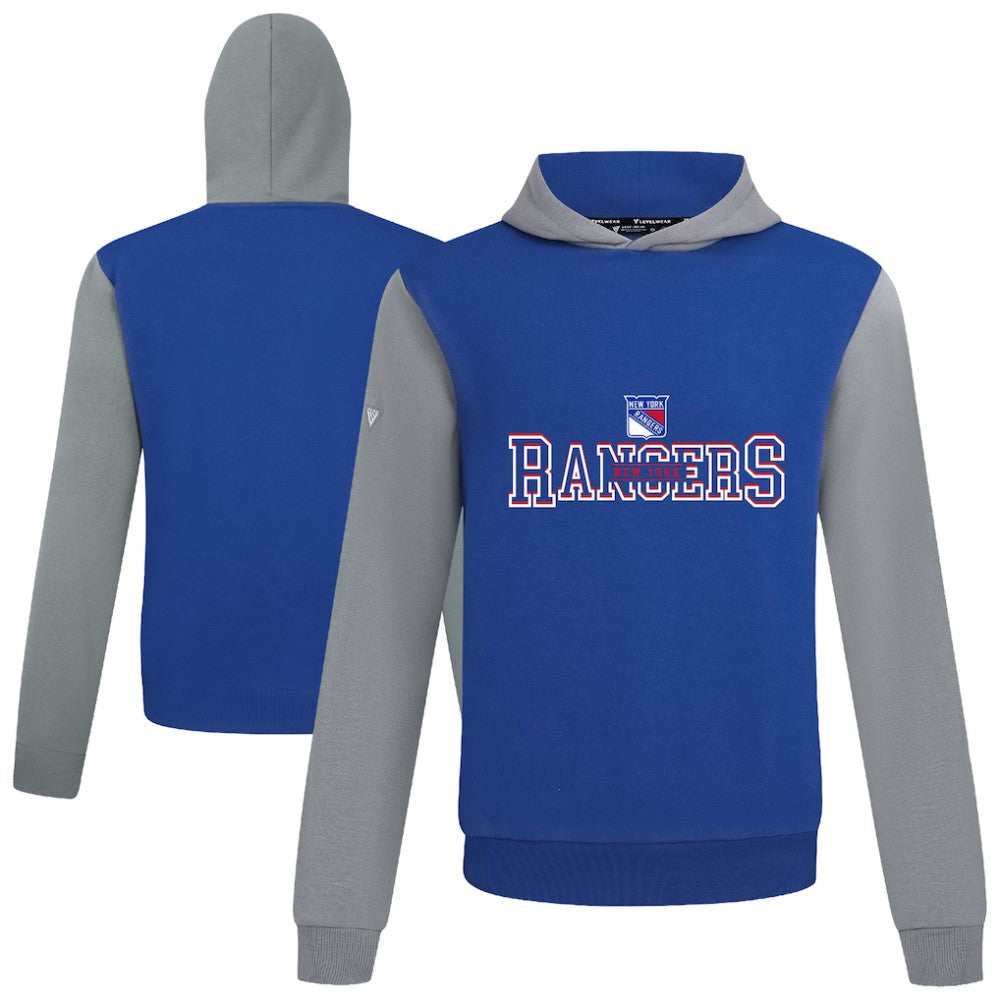 New York Rangers Levelwear Ultimate Journey Pullover Hoodie - Blue/Gray | NHL discount