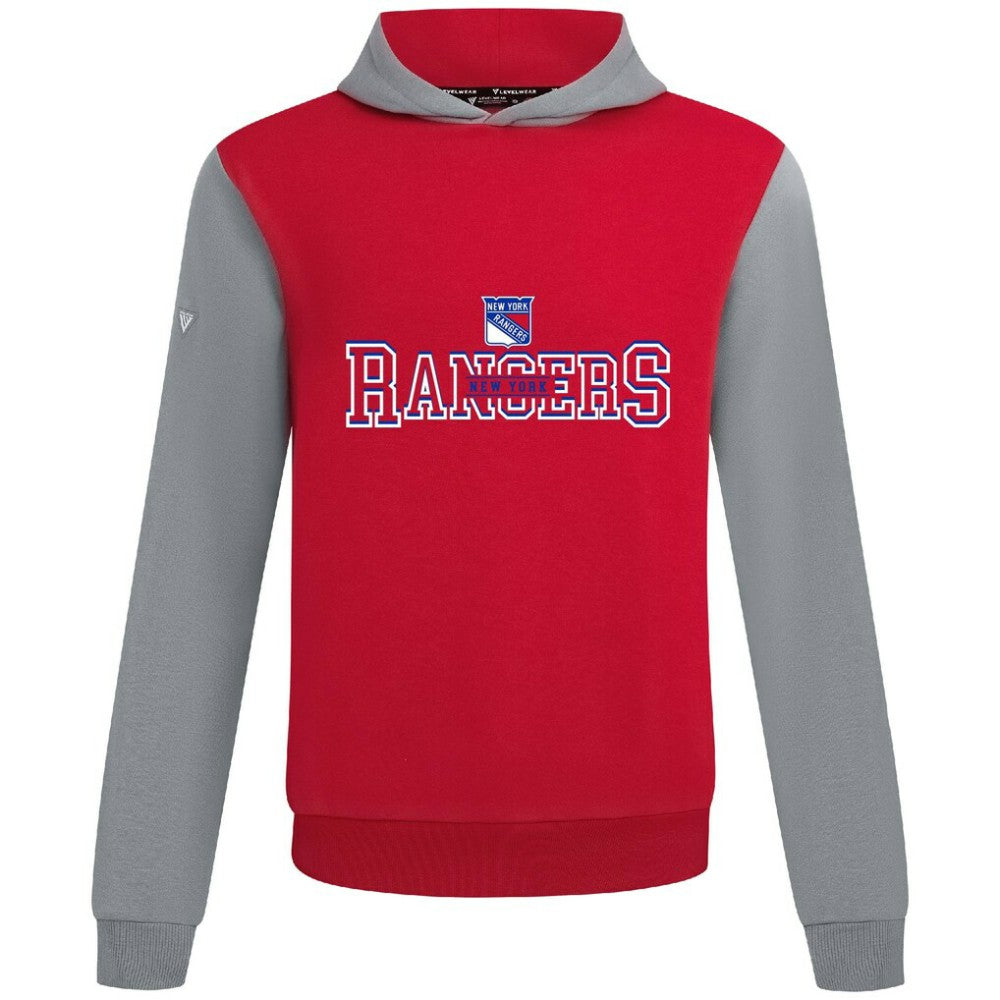 New York Rangers Levelwear Ultimate Journey Pullover Hoodie - Red/Gray | NHL discount