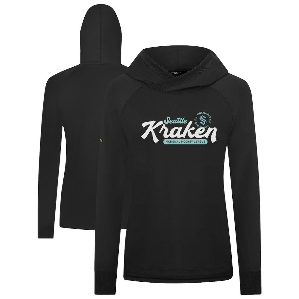 Seattle Kraken Levelwear Women's Slender Monument Raglan Pullover Hoodie - Black | NHL discount