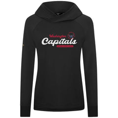 Washington Capitals Levelwear Women's Slender Monument Raglan Pullover Hoodie - Black | NHL near me