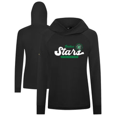 Dallas Stars Levelwear Women's Slender Monument Raglan Pullover Hoodie - Black | NHL near me