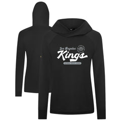 Los Angeles Kings Levelwear Women's Slender Monument Raglan Pullover Hoodie - Black | NHL discount