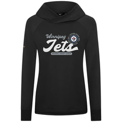 Winnipeg Jets Levelwear Women's Slender Monument Raglan Pullover Hoodie - Black | NHL sale