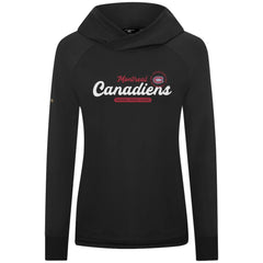 Montreal Canadiens Levelwear Women's Slender Monument Raglan Pullover Hoodie - Black | NHL sale