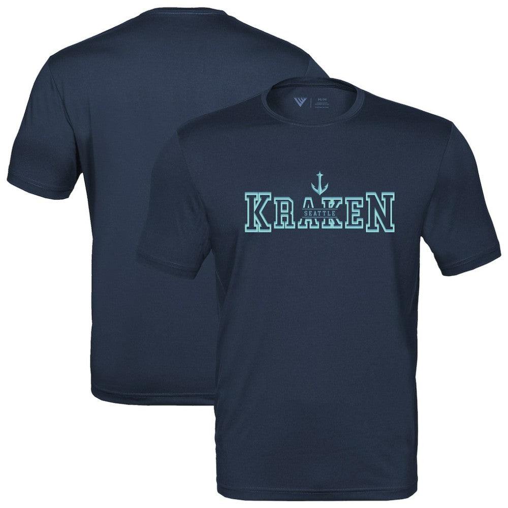 Seattle Kraken Levelwear Anthem Journey Performance T-Shirt - Deep Sea Blue | NHL sale