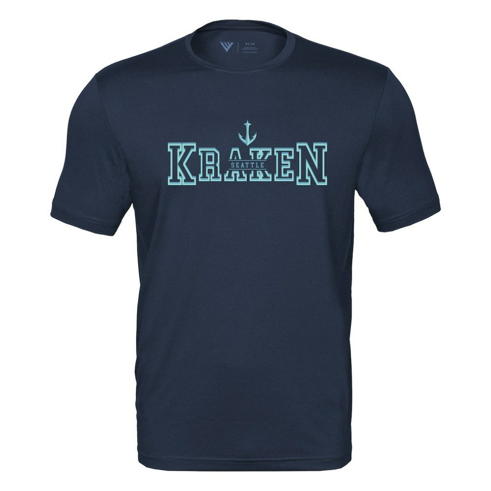 Seattle Kraken Levelwear Anthem Journey Performance T-Shirt - Deep Sea Blue | NHL sale