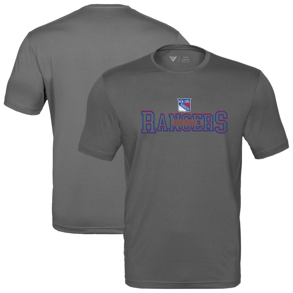 New York Rangers Levelwear Anthem Journey Performance T-Shirt - Charcoal | NHL Clearance