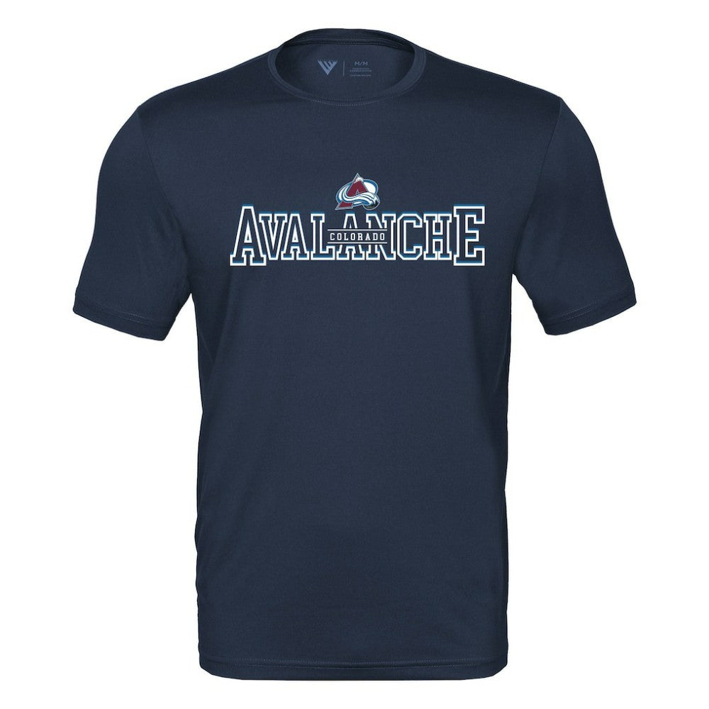 Colorado Avalanche Levelwear Anthem Journey Performance T-Shirt - Navy | NHL Clearance