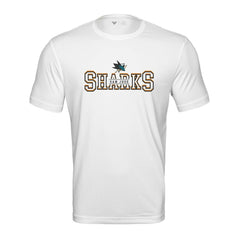 San Jose Sharks Levelwear Anthem Journey Performance T-Shirt - White | NHL Lifestyle