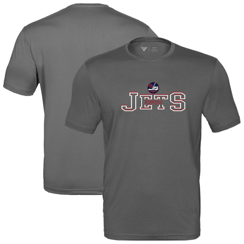 Winnipeg Jets Levelwear Anthem Journey Performance T-Shirt - Charcoal | NHL Lifestyle
