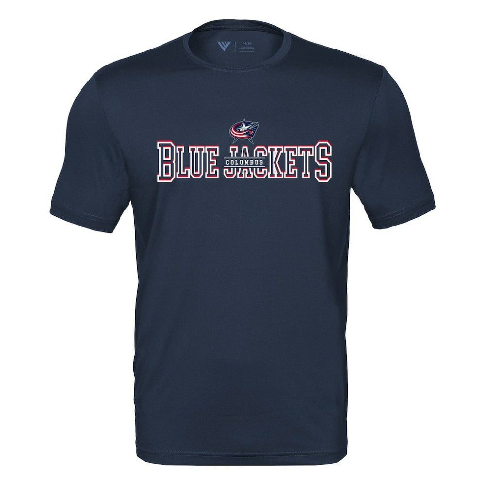Columbus Blue Jackets Levelwear Anthem Journey Performance T-Shirt - Navy | NHL Clearance