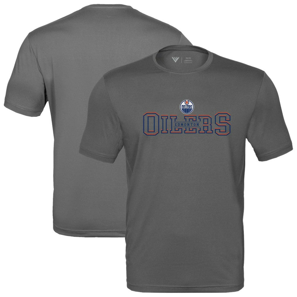 Edmonton Oilers Levelwear Anthem Journey Performance T-Shirt - Charcoal | NHL near me