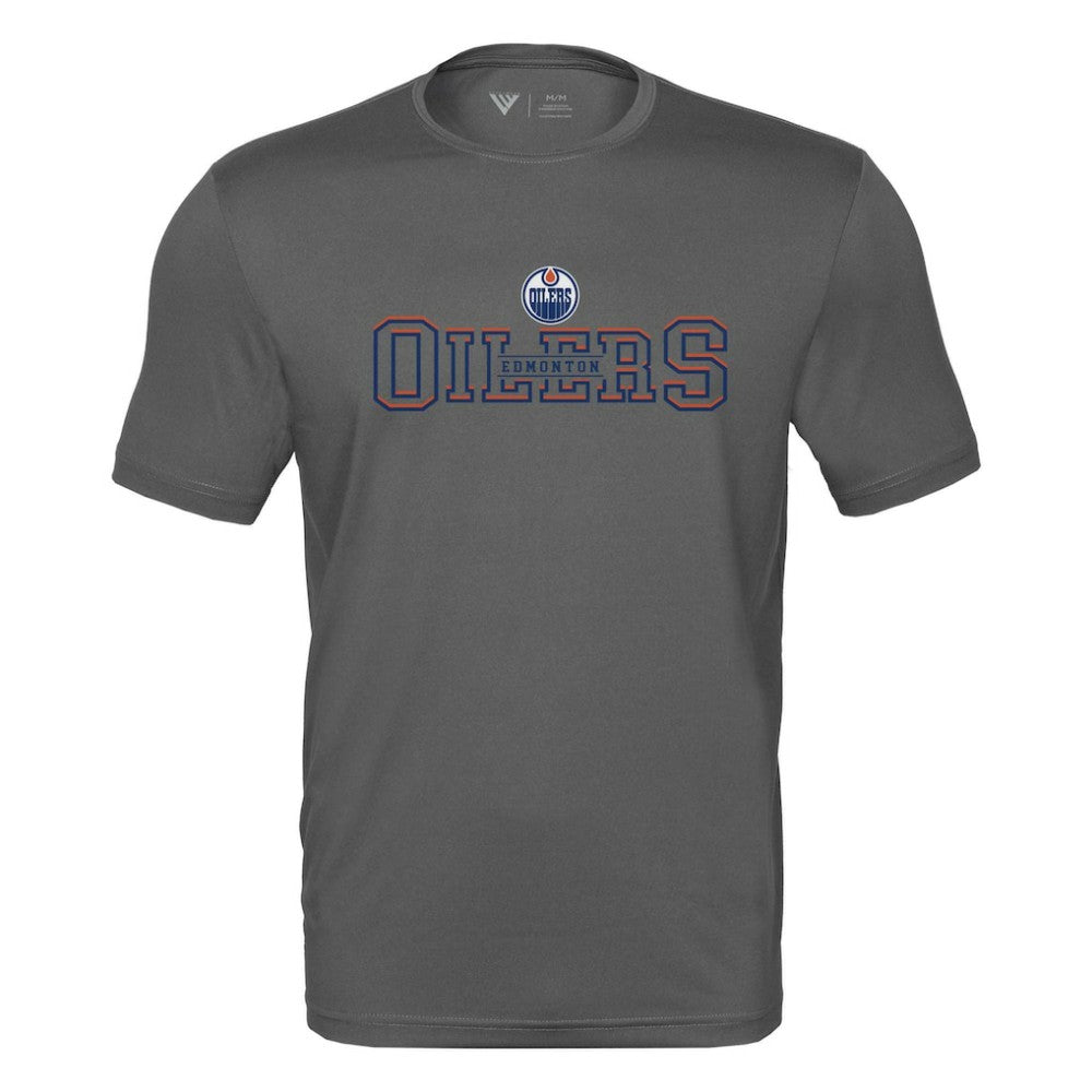 Edmonton Oilers Levelwear Anthem Journey Performance T-Shirt - Charcoal | NHL near me