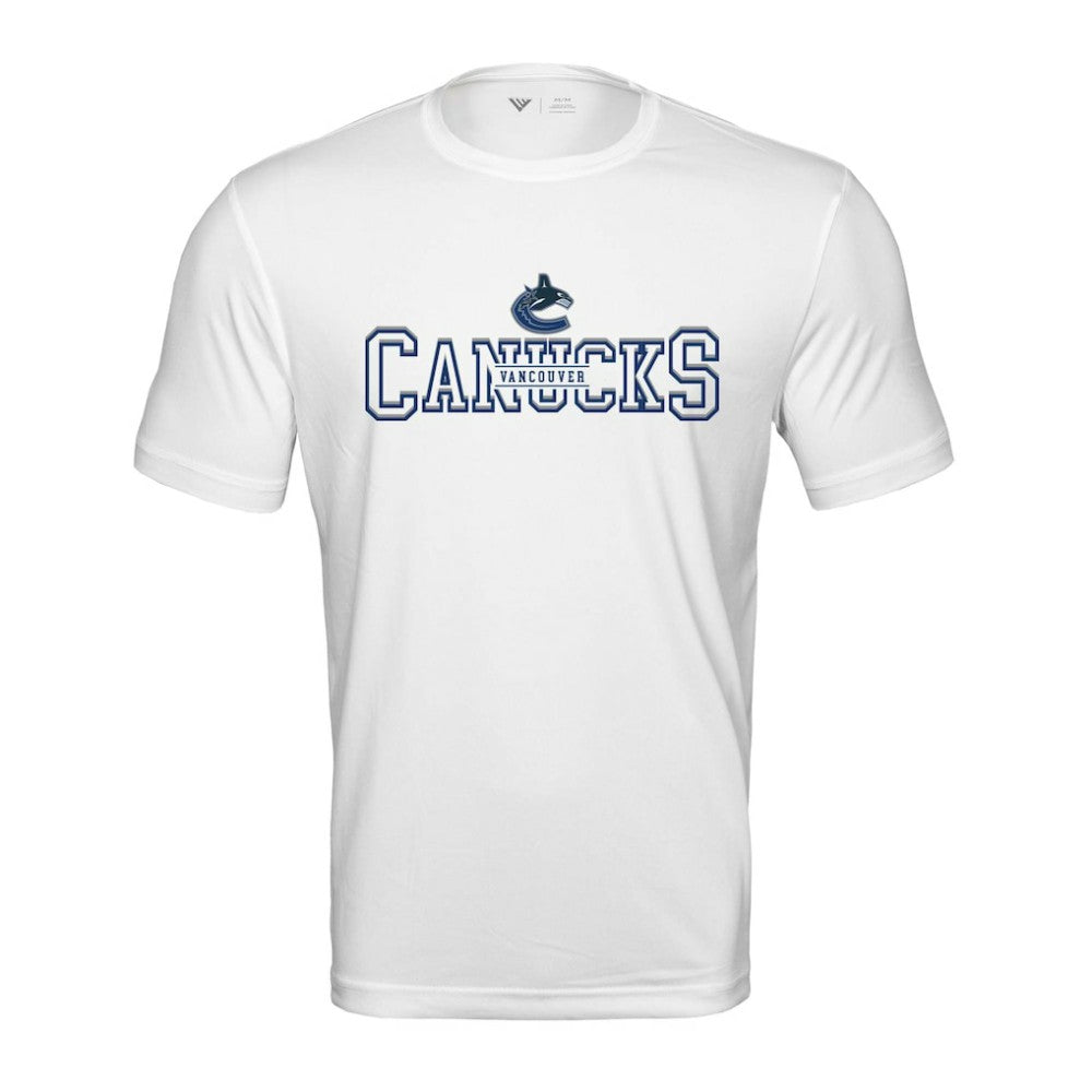 Vancouver Canucks Levelwear Anthem Journey Performance T-Shirt - White | NHL discount