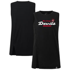 New Jersey Devils Levelwear Women's Influx Monument Tank Top - Black | NHL Lifestyle