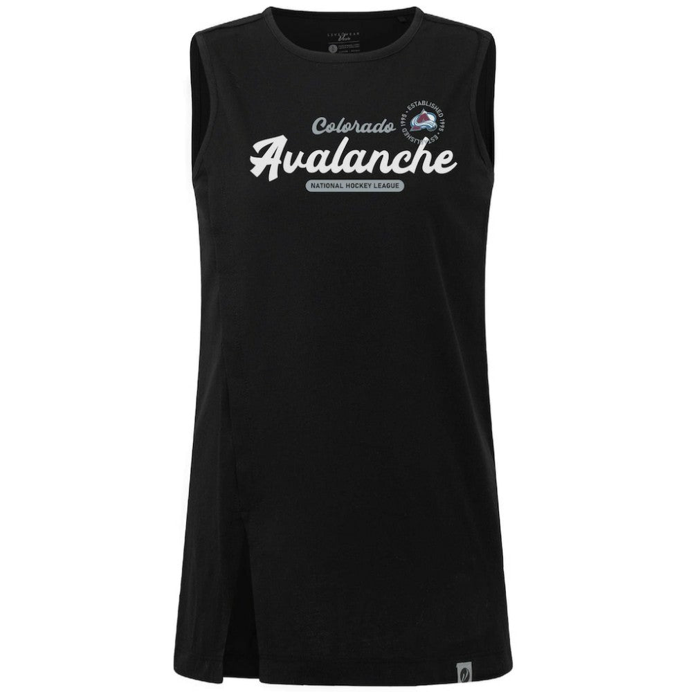 Colorado Avalanche Levelwear Women's Influx Monument Tank Top - Black | NHL Lifestyle