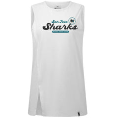 San Jose Sharks Levelwear Women's Influx Monument Tank Top - White | NHL online