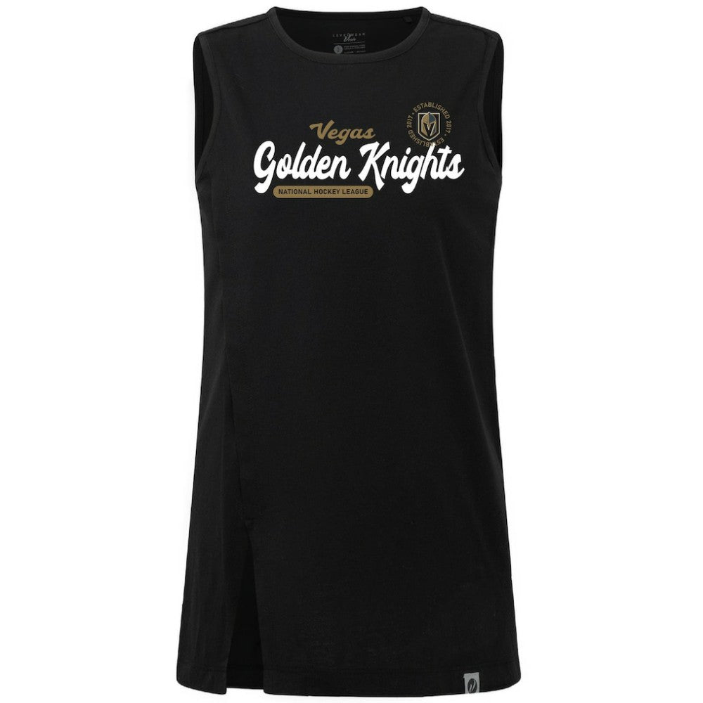 Vegas Golden Knights Levelwear Women's Influx Monument Tank Top - Black | NHL discount