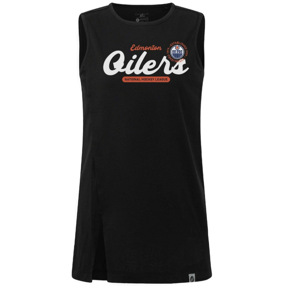 Edmonton Oilers Levelwear Women's Influx Monument Tank Top - Black | NHL online