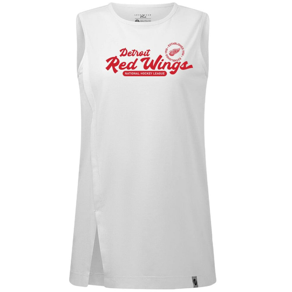 Detroit Red Wings Levelwear Women's Influx Monument Tank Top - White | NHL near me