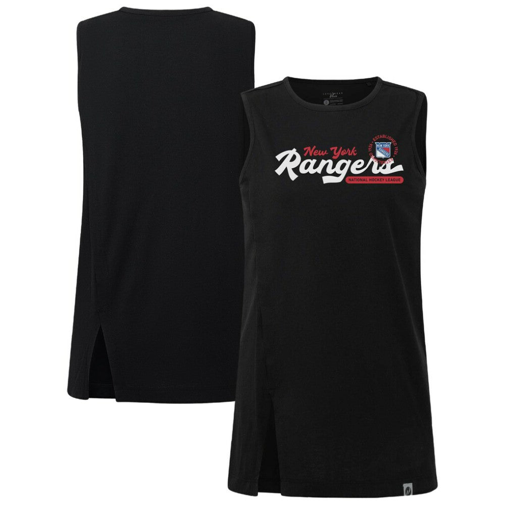 New York Rangers Levelwear Women's Influx Monument Tank Top - Black | NHL online