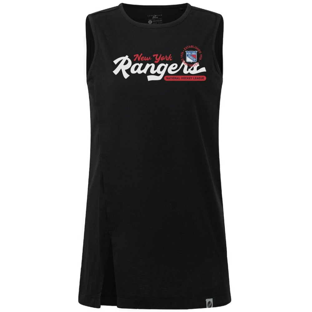 New York Rangers Levelwear Women's Influx Monument Tank Top - Black | NHL online