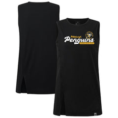Pittsburgh Penguins Levelwear Women's Influx Monument Tank Top - Black | NHL Clearance