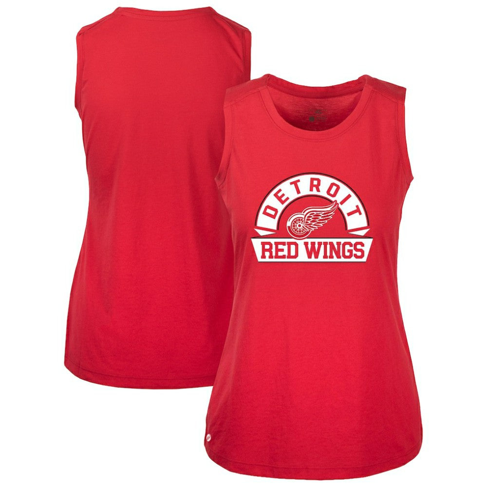 Detroit Red Wings Levelwear Women's Macy Banner Arch Tank Top - Red | NHL on sale