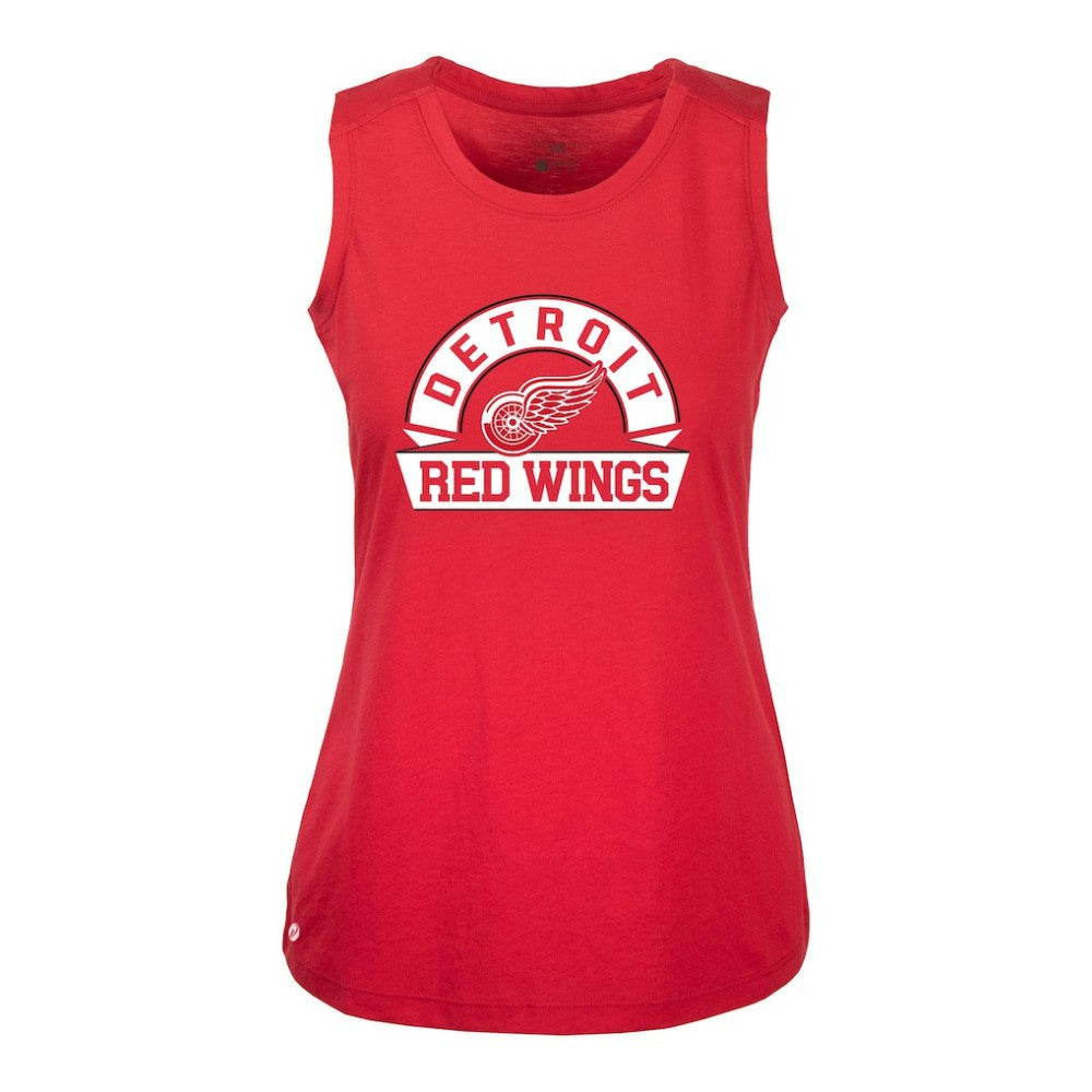 Detroit Red Wings Levelwear Women's Macy Banner Arch Tank Top - Red | NHL on sale