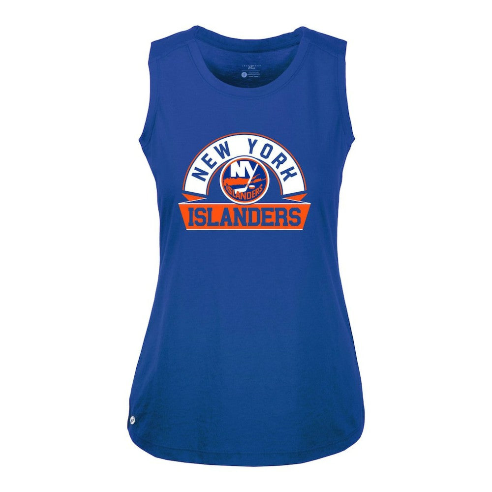 New York Islanders Levelwear Women's Macy Banner Arch Tank Top - Royal | NHL near me