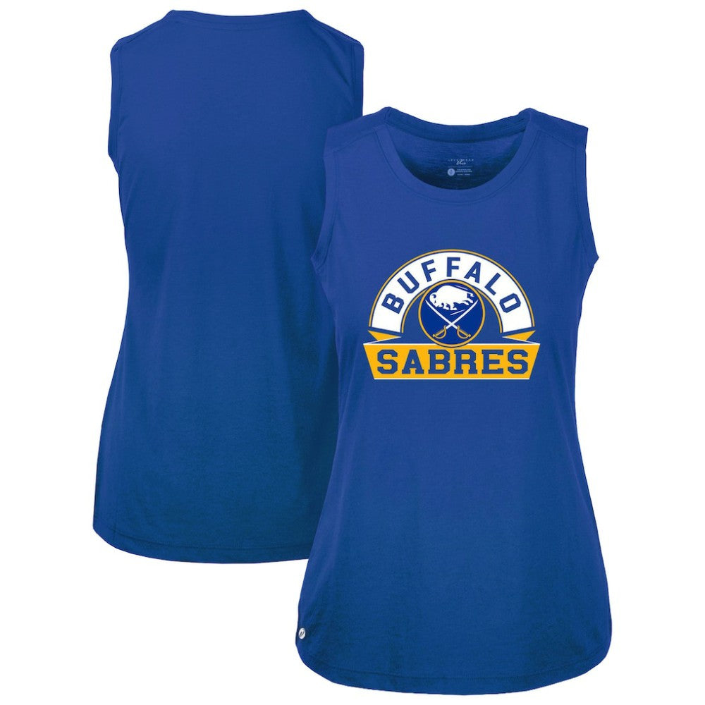 Buffalo Sabres Levelwear Women's Macy Banner Arch Tank Top - Royal | NHL online