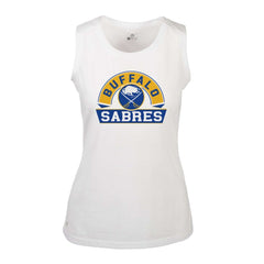 Buffalo Sabres Levelwear Women's Macy Banner Arch Tank Top - White | NHL online
