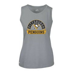 Pittsburgh Penguins Levelwear Women's Macy Banner Arch Tank Top - Gray | NHL online