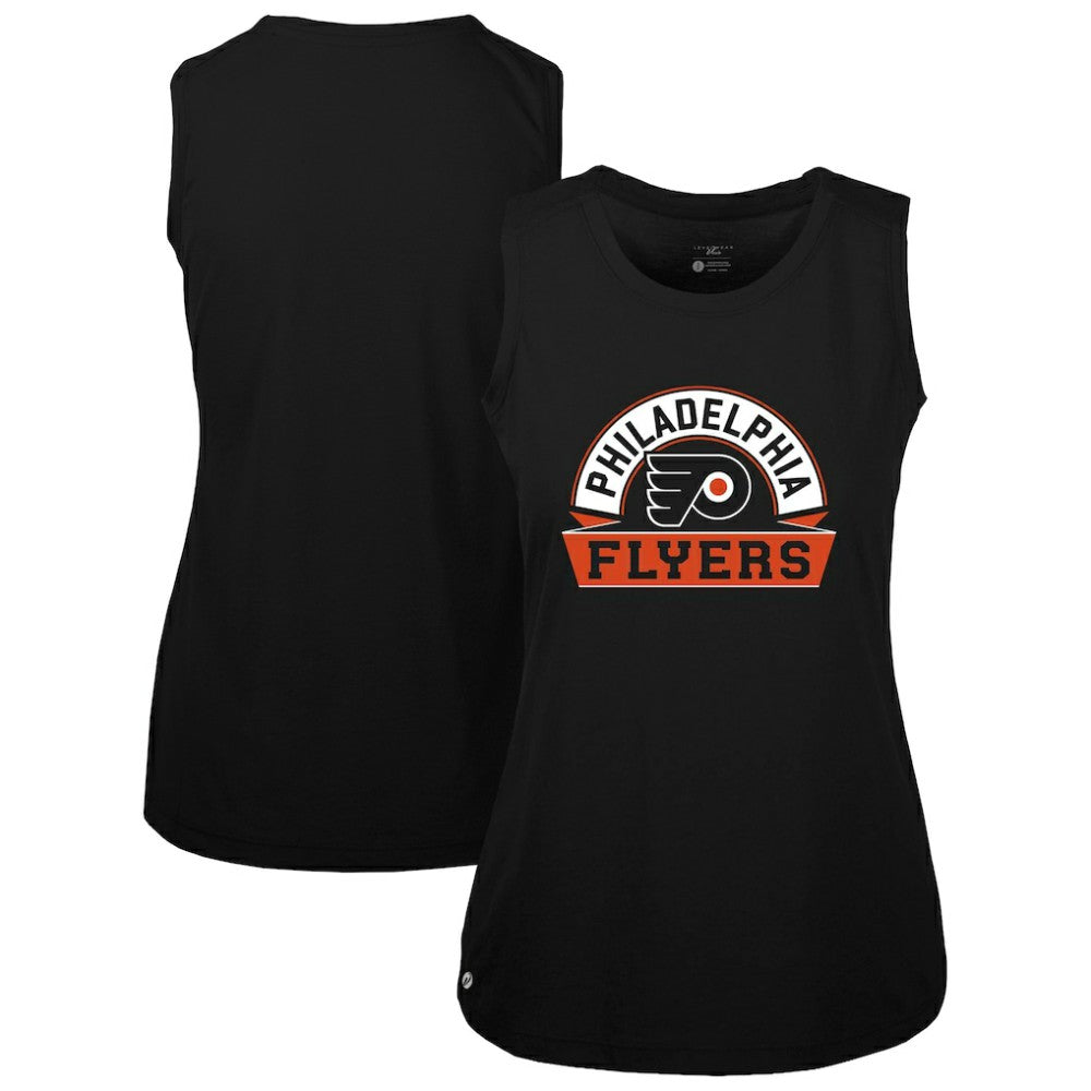 Philadelphia Flyers Levelwear Women's Macy Banner Arch Tank Top - Black | NHL sale