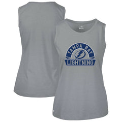 Tampa Bay Lightning Levelwear Women's Macy Banner Arch Tank Top - Gray | NHL Clearance