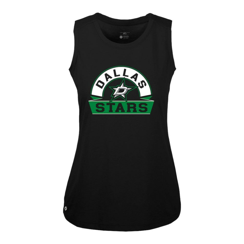Dallas Stars Levelwear Women's Macy Banner Arch Tank Top - Black | NHL discount