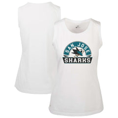 San Jose Sharks Levelwear Women's Macy Banner Arch Tank Top - White | NHL discount