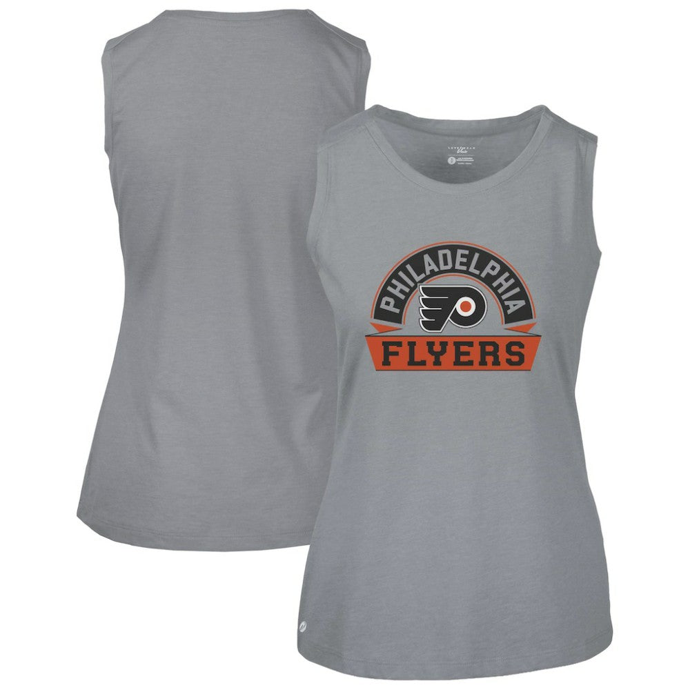 Philadelphia Flyers Levelwear Women's Macy Banner Arch Tank Top - Gray | NHL online