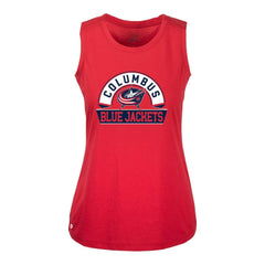 Columbus Blue Jackets Levelwear Women's Macy Banner Arch Tank Top - Red | NHL near me