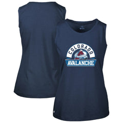Colorado Avalanche Levelwear Women's Macy Banner Arch Tank Top - Navy | NHL discount