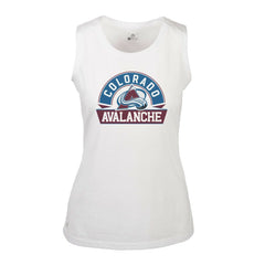 Colorado Avalanche Levelwear Women's Macy Banner Arch Tank Top - White | NHL sale