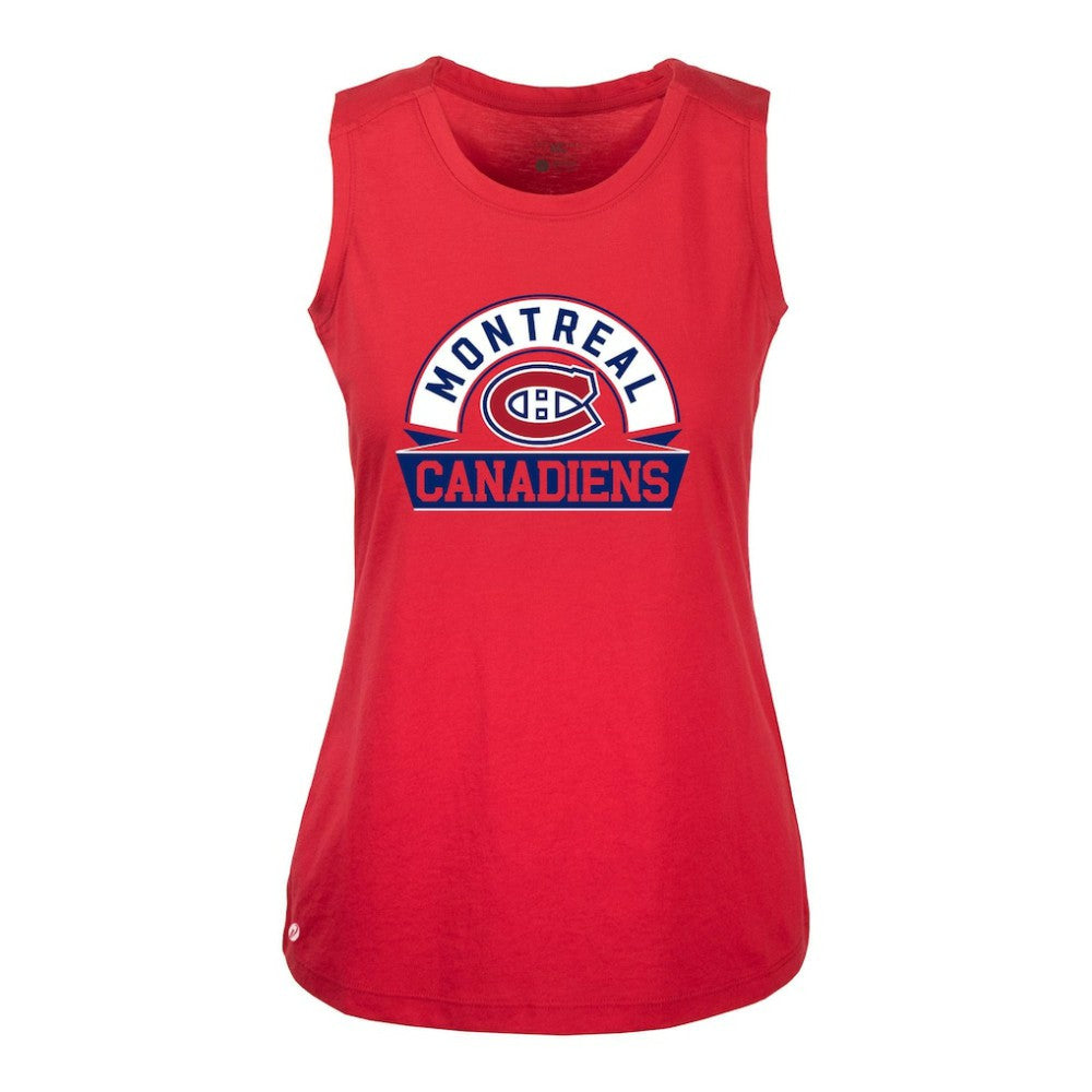 Montreal Canadiens Levelwear Women's Macy Banner Arch Tank Top - Red | NHL Clearance