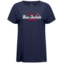 Columbus Blue Jackets Levelwear Women's Influx Monument T-Shirt - Navy | NHL sale