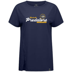 Nashville Predators Levelwear Women's Influx Monument T-Shirt - Navy | NHL near me