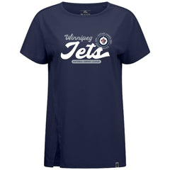 Winnipeg Jets Levelwear Women's Influx Monument T-Shirt - Navy | NHL Clearance